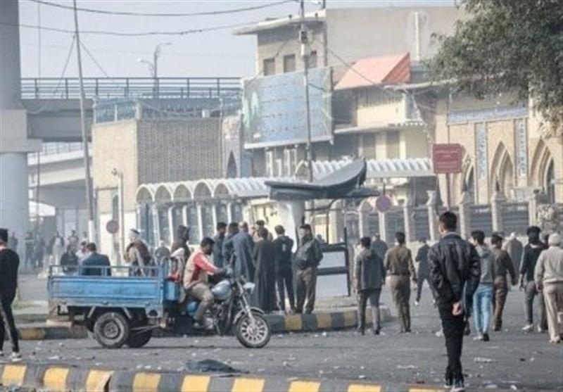 114 پلیس در ناآرامی های نجف زخمی شدند