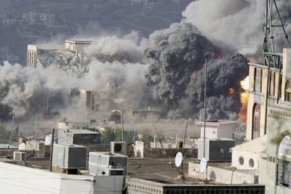 حملات شدید جنگنده های ائتلاف سعودی به صنعا